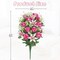 Memorial Day Flowers for Cemetery, 36 Stems Realistic Mixed Rose Lilies Artificial Flowers Bouquet Bush,Cemetery Flowers for Grave, 25.9 in. Sympathy Silk Cemetery Flowers